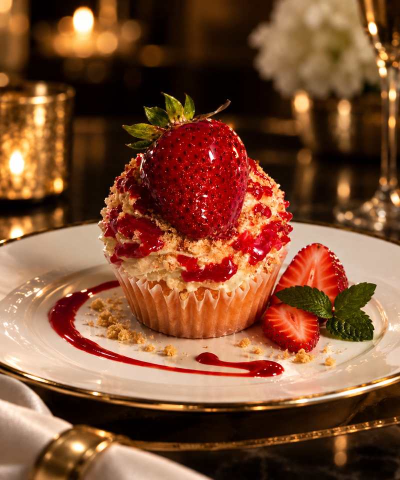 Strawberry Crunch Cupcakes